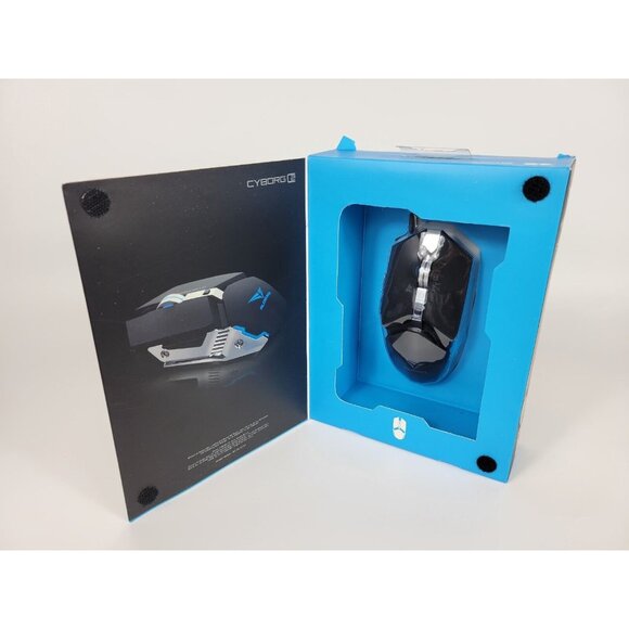 Alcatroz Cyborg 2 Pro 5 Button 2 Way Click PC Computer Laptop Gaming Mouse Black - Picture 4 of 11